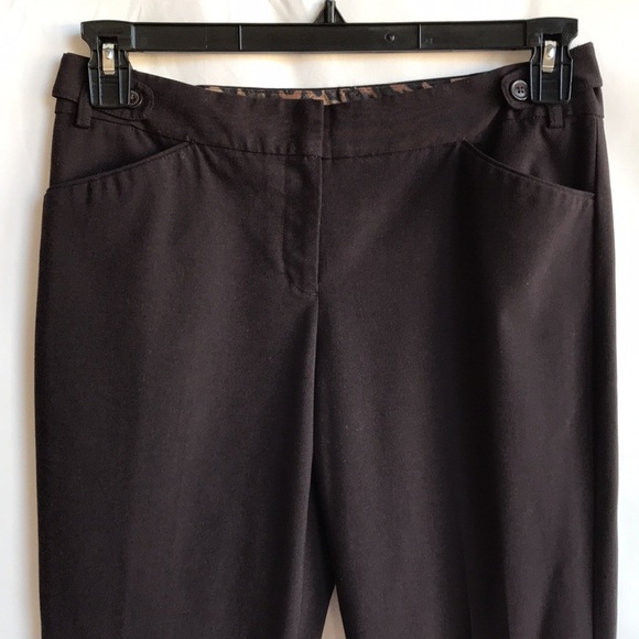 Express Design Studio brown Editor dress pants, size 4R - Picture 2 of 12